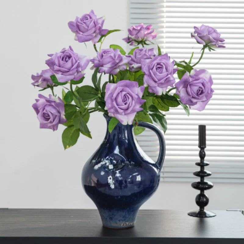 Afralia™ Ceramic Graffiti Vase Handcrafted Porcelain Floral Arrangement Home Decor