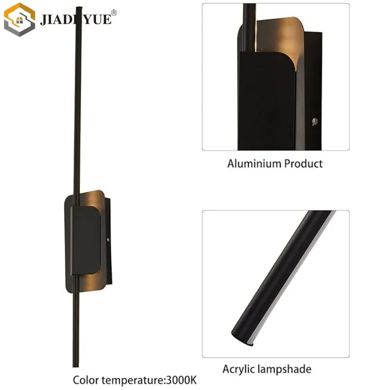 Nordic LED Wall Lamp for Living Room and Bedroom by Afralia™ - Modern Minimalist Design