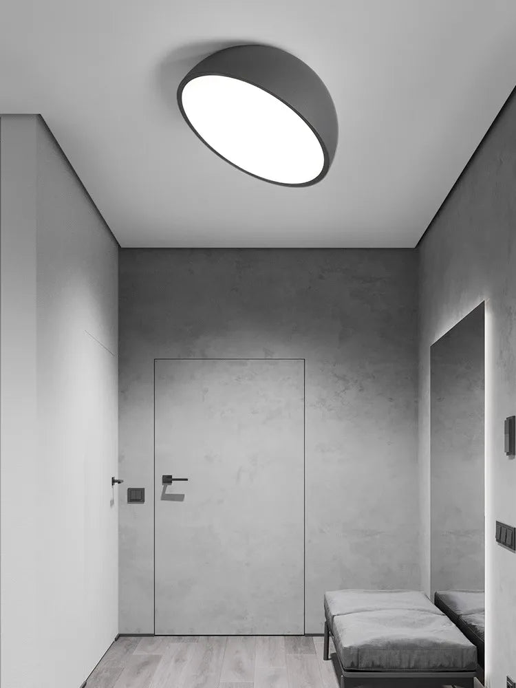 Afralia™ LED Semicircular Ceiling Light for Bedroom, Aisle, Balcony - Modern & Creative Lighting Fixtures