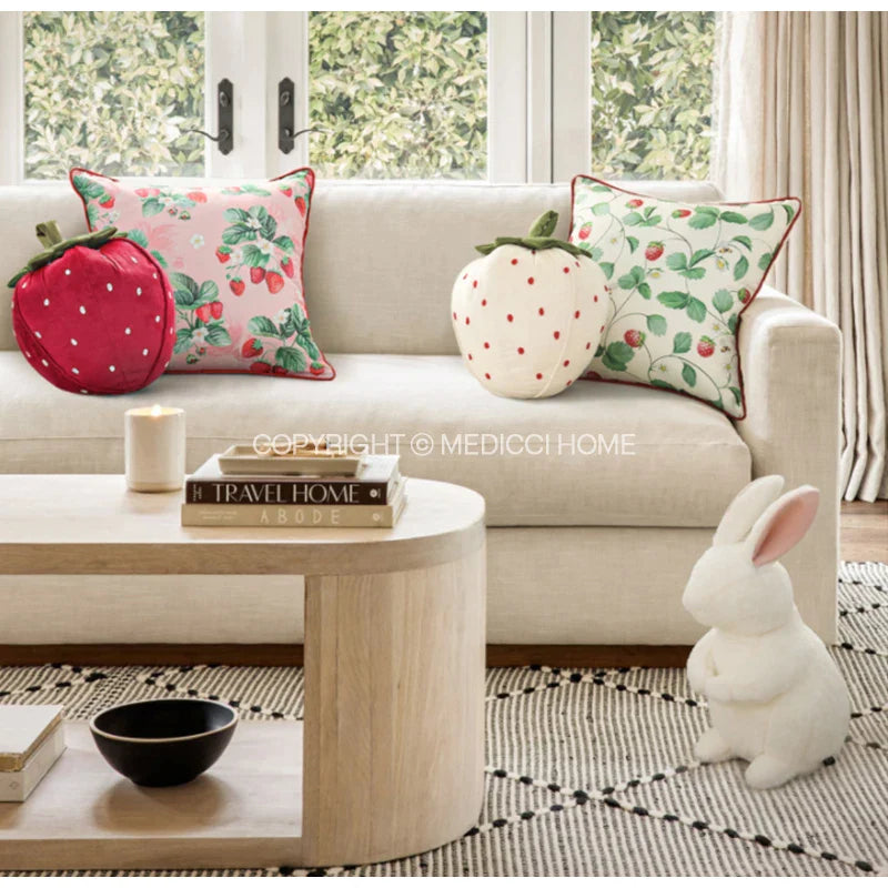 Afralia™ Rabbit Plush Cushion Pillow for Girl Kids Room Decor