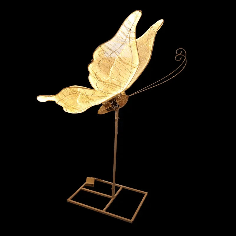 Afralia™ LED Butterfly Wing Lace Hanging Lamps for Romantic Decoration and Party Lights