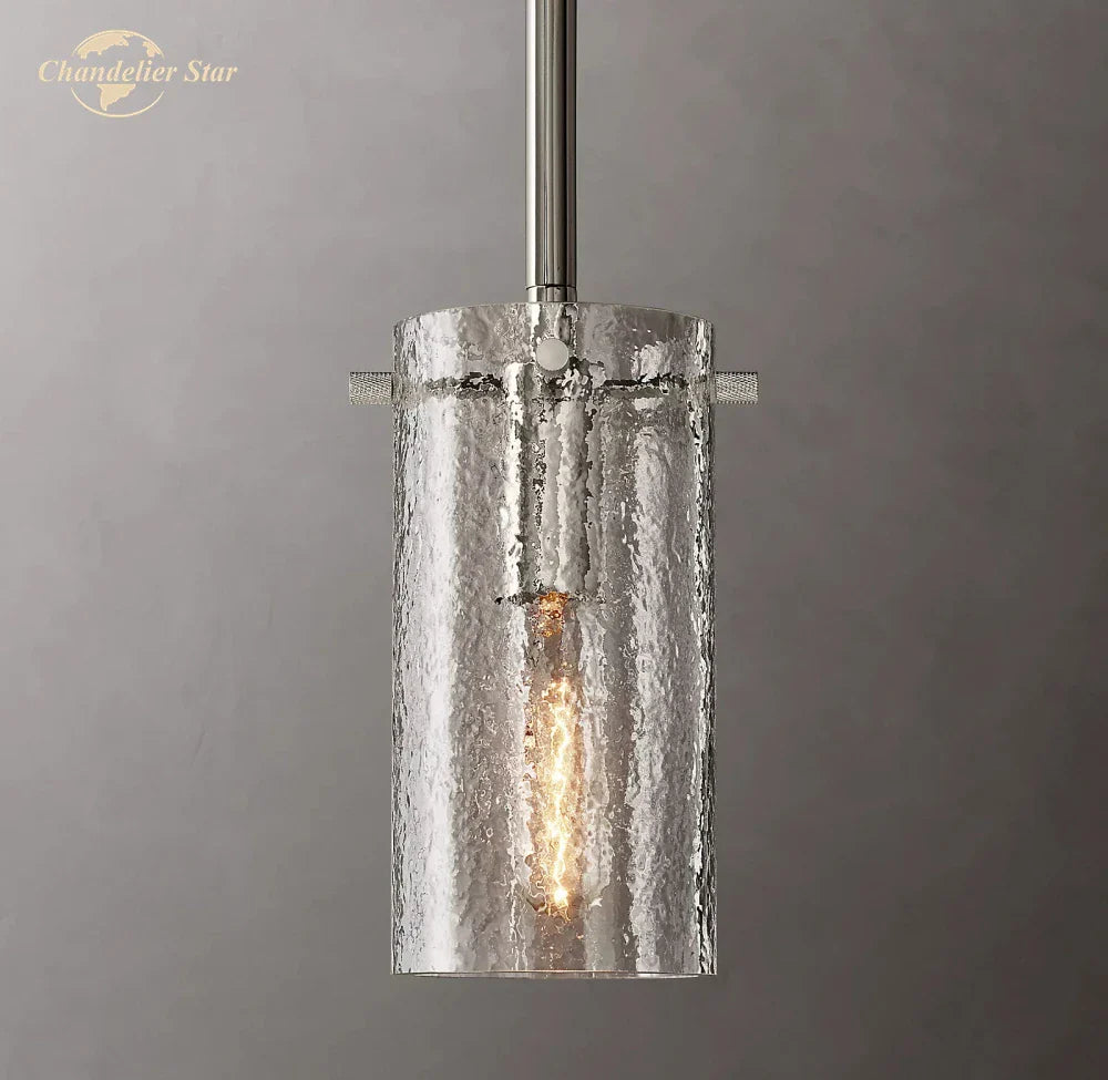 Afralia™ Modern Glass LED Chandelier Charleroi Pendant Light for Kitchen Bedroom Dining Room