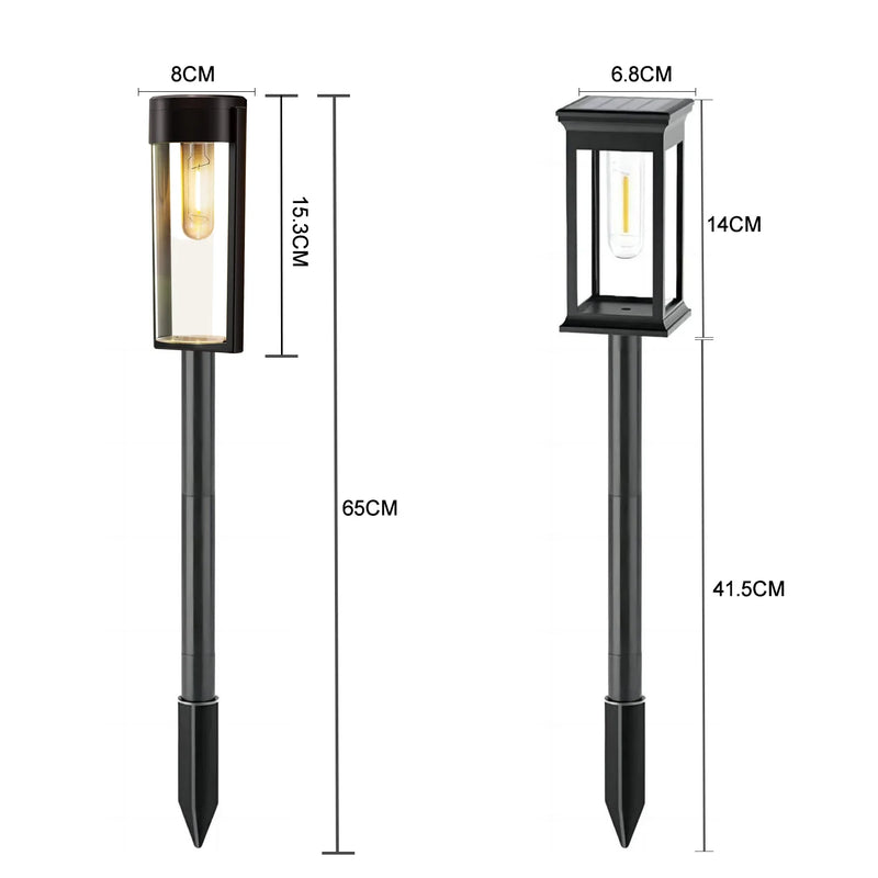 Afralia™ Solar Pathway Lights: Waterproof Filament Bulb for Outdoor Walkway, Yard, Lawn