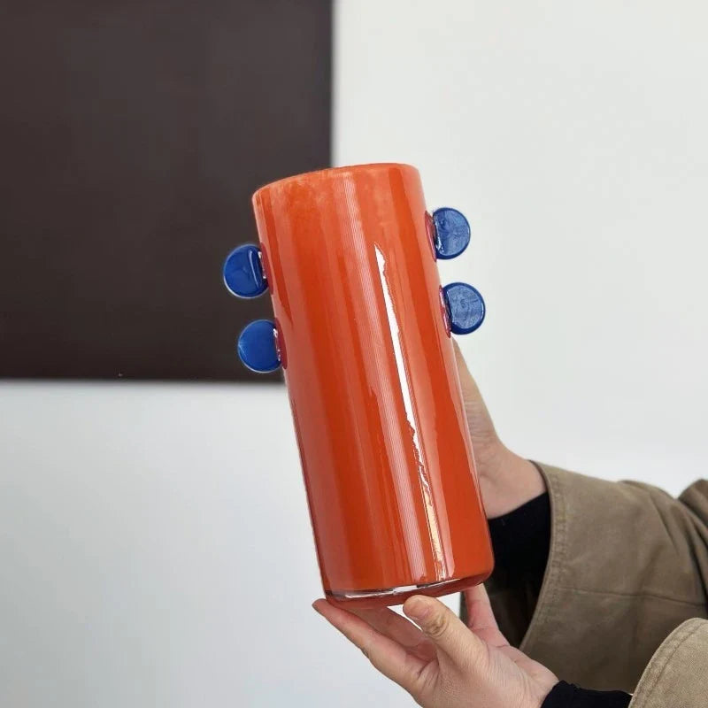 Afralia™ Geometric Glass Vase Color Patches Hydroponics Terrarium Home Decoration