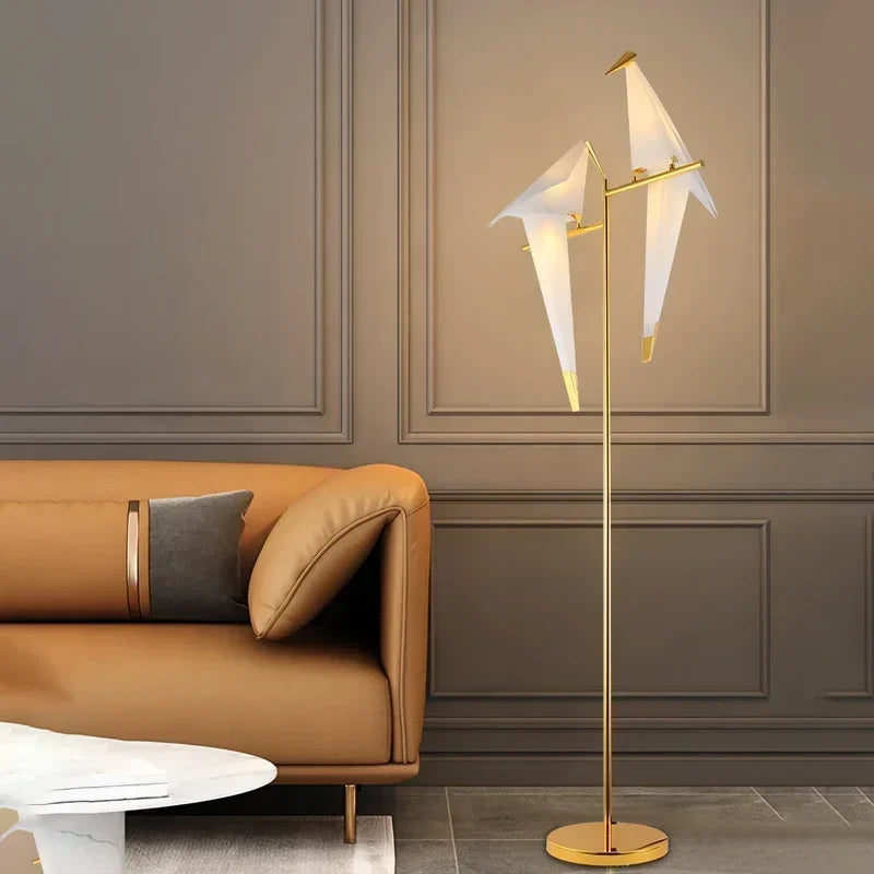 Afralia™ Bird LED Floor Lamp for Living Room & Bedroom