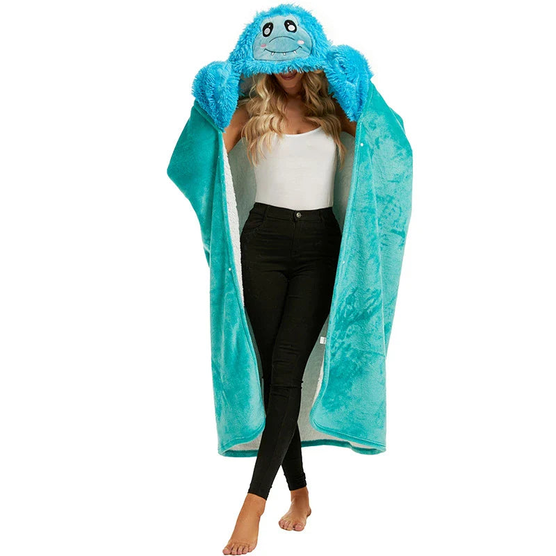 Afralia™ Cute Leopard Flannel Lap Blanket - Soft & Warm Autumn Shawl Blanket