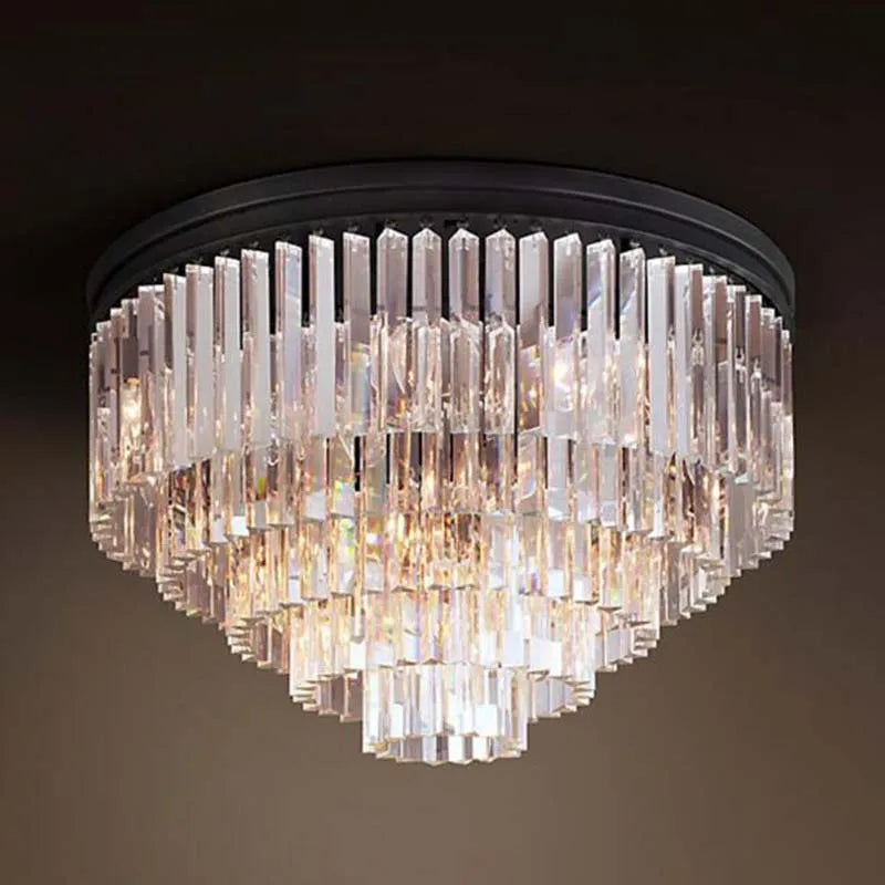 Afralia™ Crystal Ceiling Light for Home and Hotel Décor