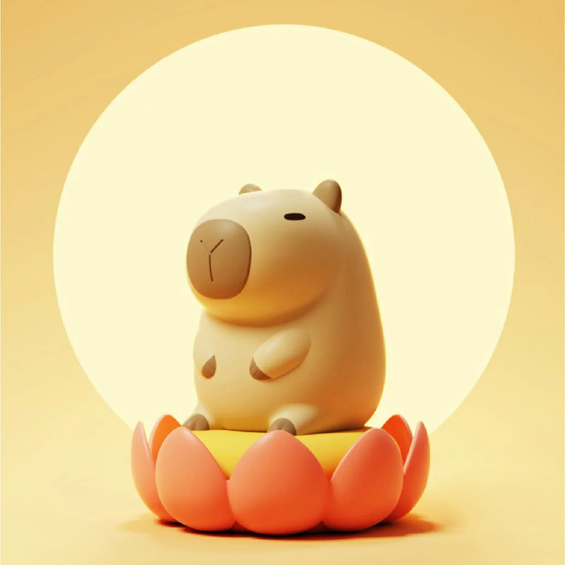 Afralia™ Capybara Night Light: USB Rechargeable Cute Cartoon Lamp for Kids' Room