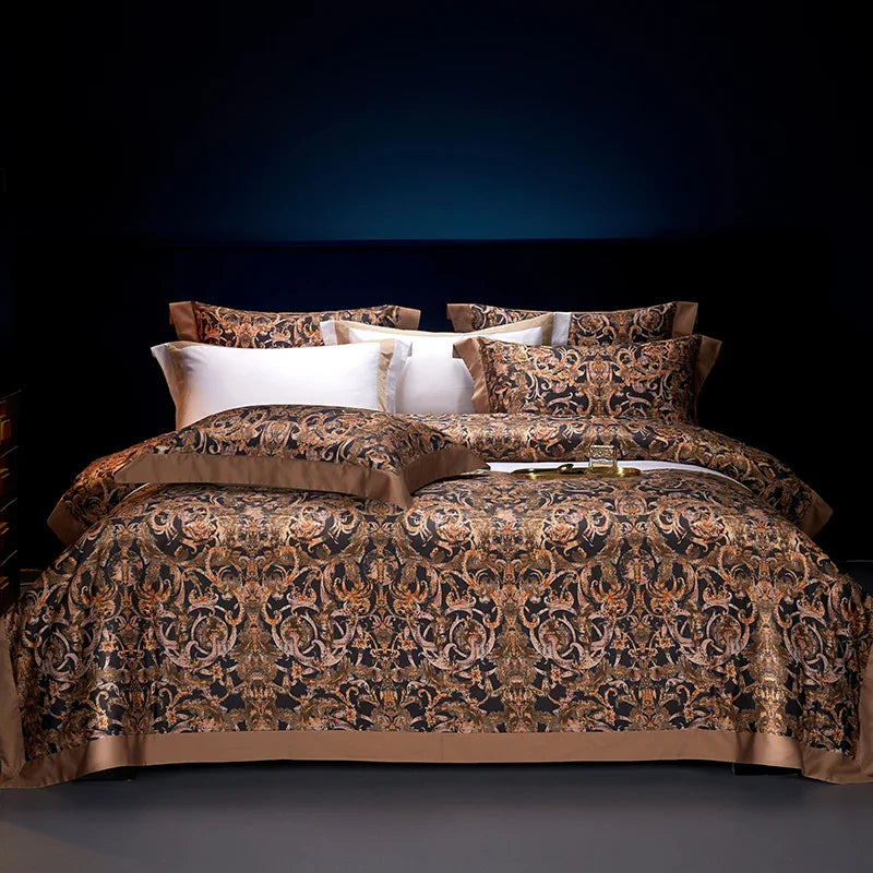 Afralia™ Bohemian Style 1000TC Egyptian Cotton Bedding Set with Digital Printing