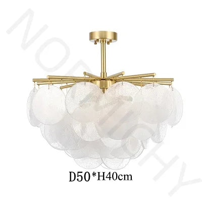 Afralia™ Nordic Crystal Ceiling Chandelier for Bedroom Living Room Home Decor Lighting