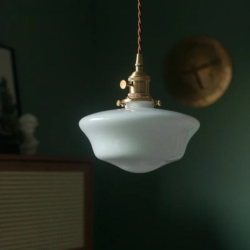 Afralia™ Glass LED Pendant Lights for Kitchen Loft Bar Cafe Living Room