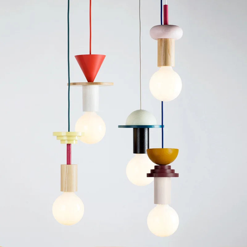 Afralia™ Wood LED Pendant Lights: Modern Nordic Design for Home Decor & Kitchen Lighting