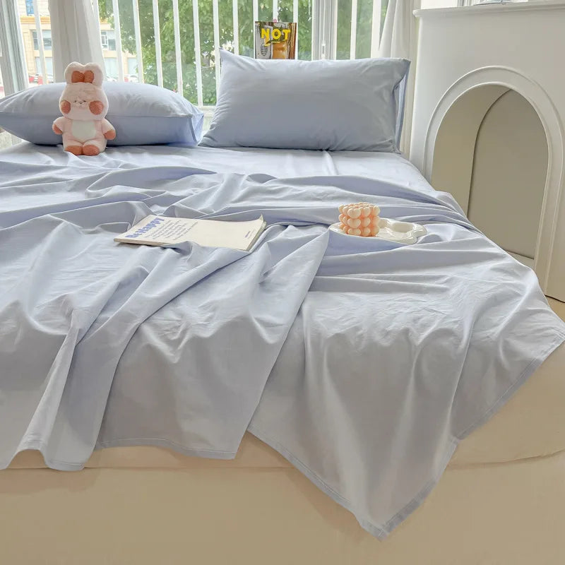 Afralia™ Checkered Single Bed Sheet - Skin-Friendly and All Seasons Bed Linen