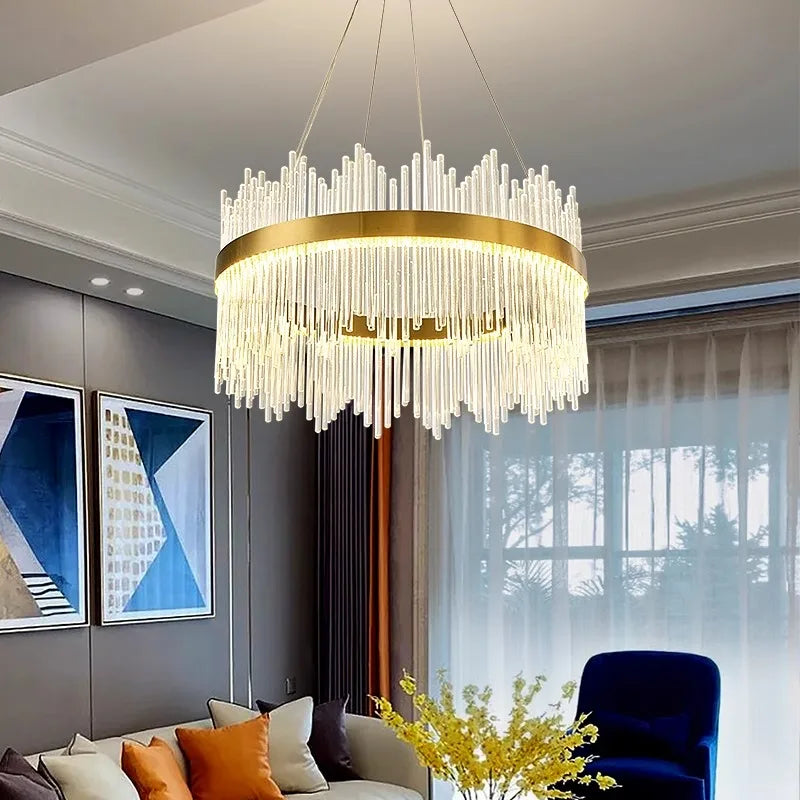 Afralia™ Modern LED Pendant Chandeliers for Living and Dining Room Lighting