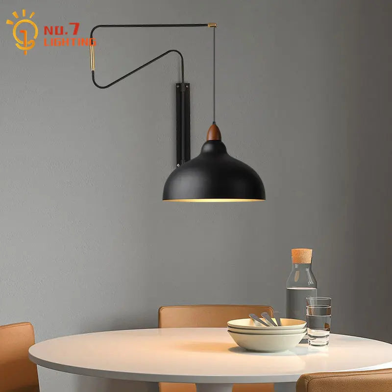 Afralia™ Copper Adjustable Wall Lamp LED E27 for Living Room