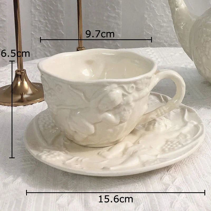 Afralia™ Angel Figures Ceramic Dining Set&Mug Collection