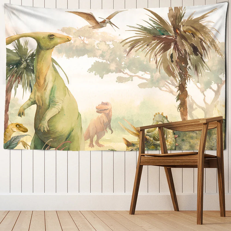 Afralia™ Dinosaur Tapestry Wall Hanging for Boy Room Decor