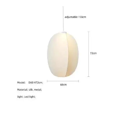 Afralia™ Silk Pendant Lights: Modern Wabi Sabi Design for Dining, Bedroom, Bar & Study