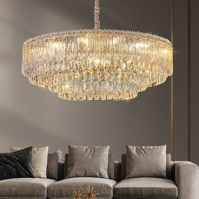 Afralia™ Crystal Chandelier: Luxury Modern Room Lighting for Living Room, Dining Room, Bedroom