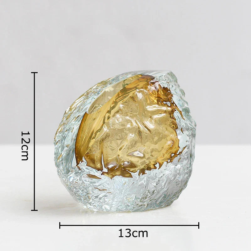 Afralia™ Glass Vase for Flowers | Elegant Wrinkle Design | Room Decor & Floral Arrangement