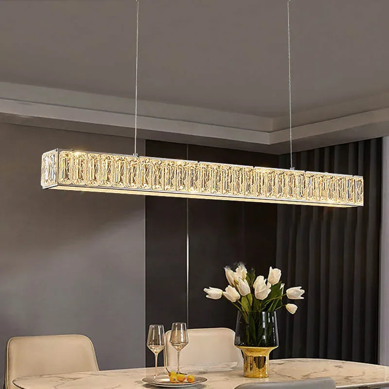 Afralia™ Crystal Chandelier LED Golden Modern Luxury Ceiling Home Interior Shop