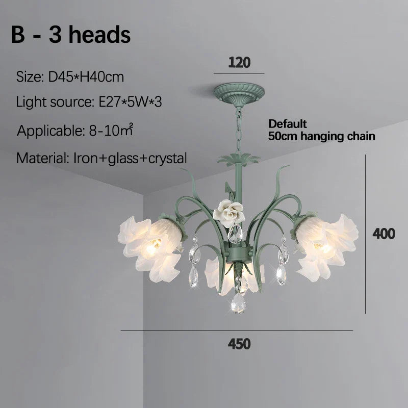 Afralia™ Modern LED Crystal Flower Chandelier for Living Room, Dining Room, Bedroom, Hotel, Shop