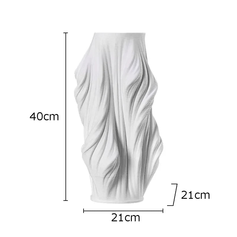 Afralia™ Ceramic Vase with Artificial Flowers for Desk Decoration and Room Aesthetics