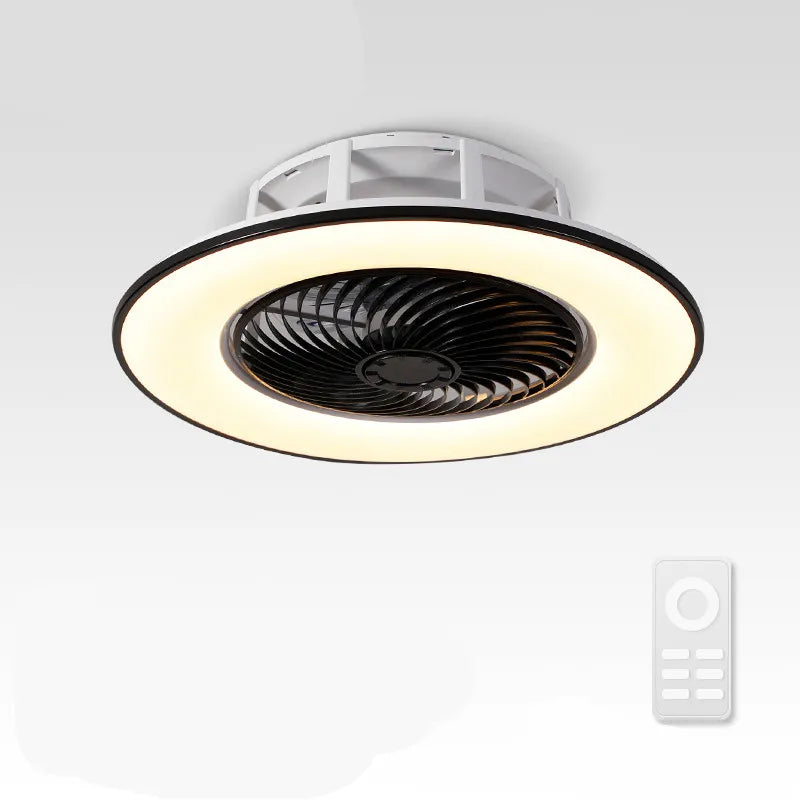 Afralia™ LED Remote Control Chandelier Ceiling Fan Light for Bedroom Living Room