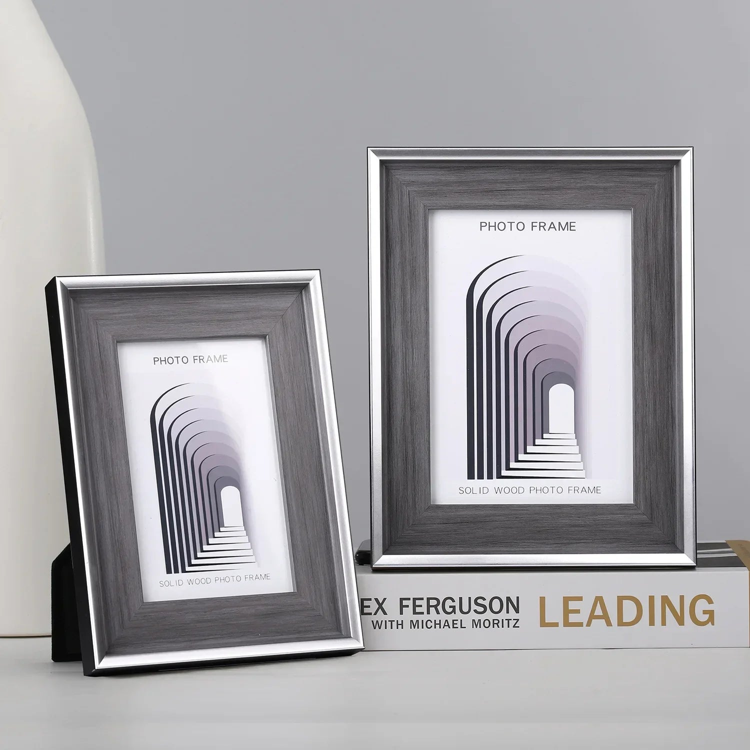 Afralia™ Minimalist Wood Desk Photo Frames for Modern Decor