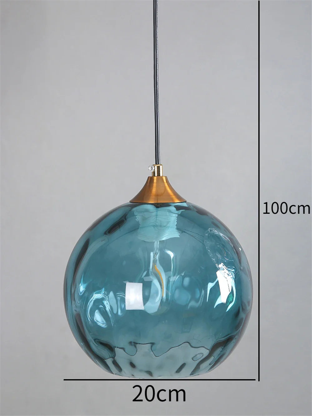 Afralia™ Glass Ball Pendant LED Chandelier for Bedroom Dining Room Kitchen