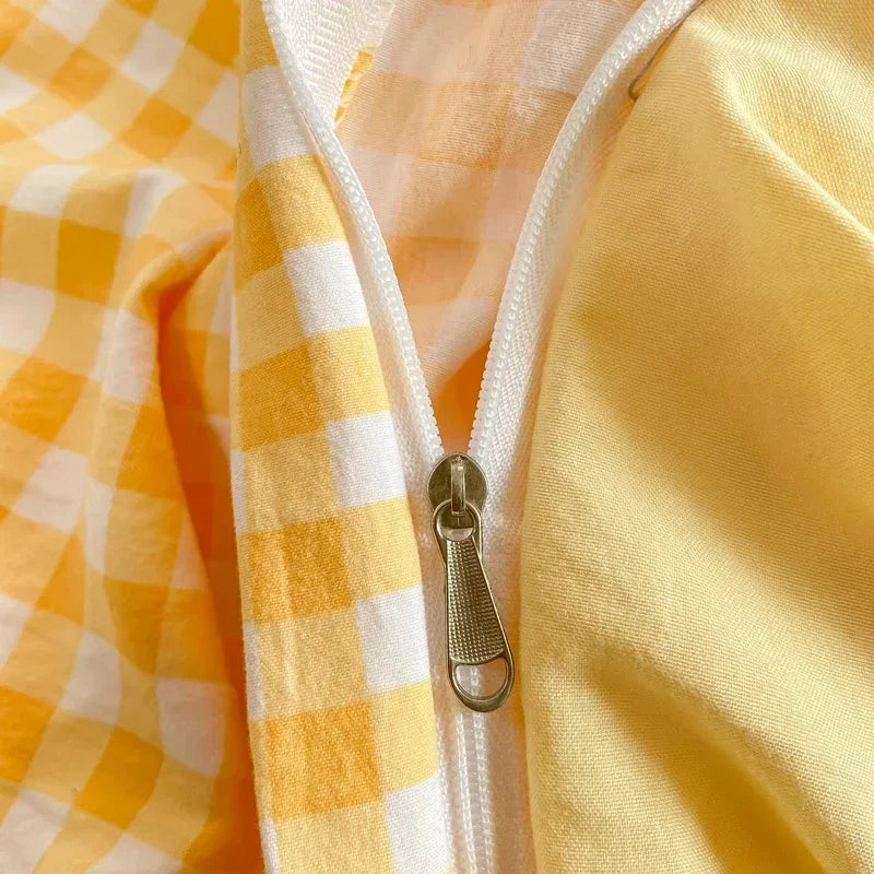 Afralia™ Soft Washed Japanese Style Queen Quilt Cover Set - Skin-friendly & Cozy