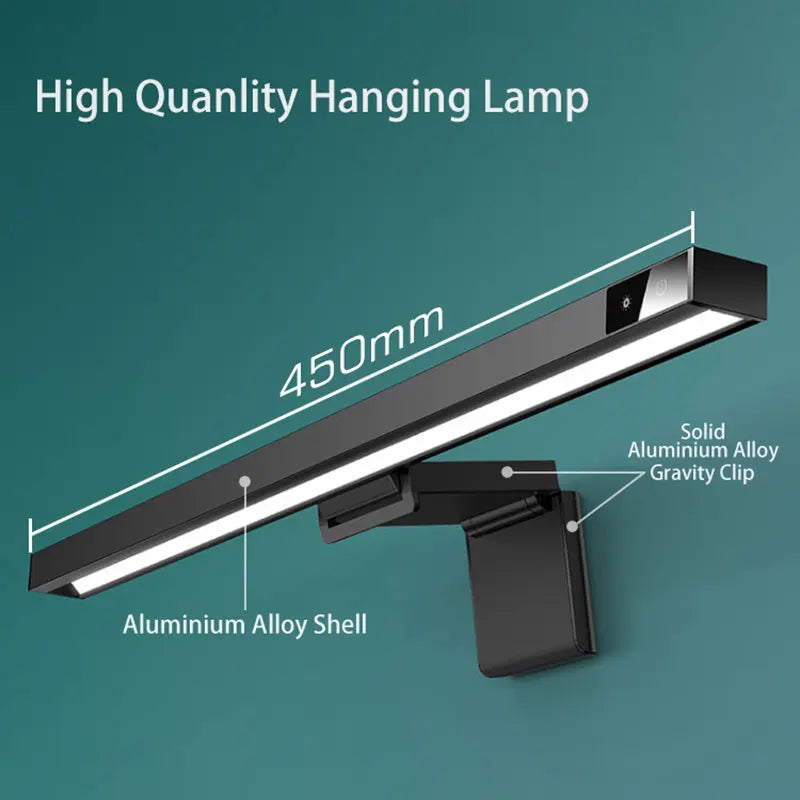 Afralia™ 3-in-1 Monitor Light Bar: USB Aluminium Screen Lamp with Eye-Care Technology.