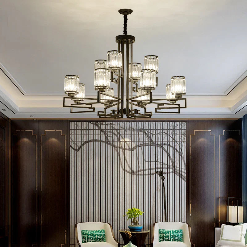 Afralia™ Crystal Chandelier: Modern Luxury Main Light for Livingroom, Hall, and Restaurant