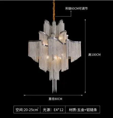 Afralia™ Luxury Tassel Chandelier: Modern Design for Home Decor Lighting