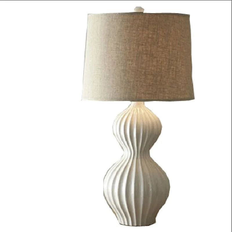 Afralia™ Ceramic Table Lamps White Household Living Room Bedroom Bedside Lighting