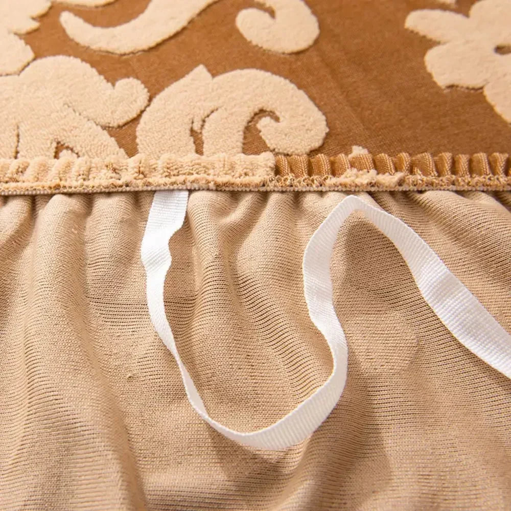 Afralia™ 3D Solid Embossed Thick Sofa Cover Slipcovers - Spandex Stretch Couch Case
