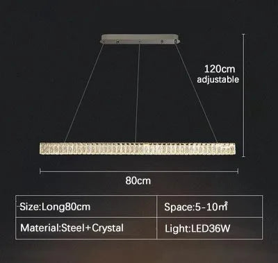 Afralia™ Modern Crystal Chandelier LED Pendant Lamps for Luxury Interior Decoration