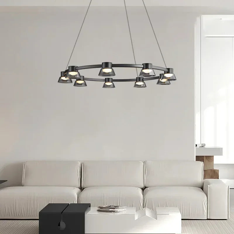 Afralia™ Modern Italian Design Chandelier Pendant Light for Living and Dining Room