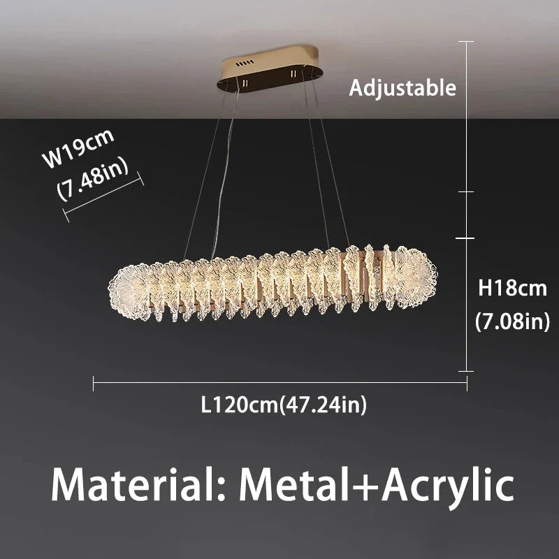 Afralia™ Gold Bloom Coral Ceiling Chandelier, LED Pendant Light for Living Room.