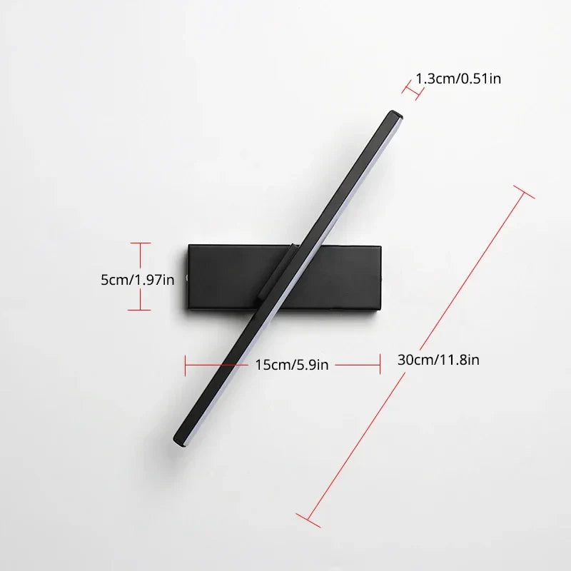 Afralia™ Nordic LED Wall Lamp: Modern, Adjustable, Creative Design for Bedroom, Living Room.