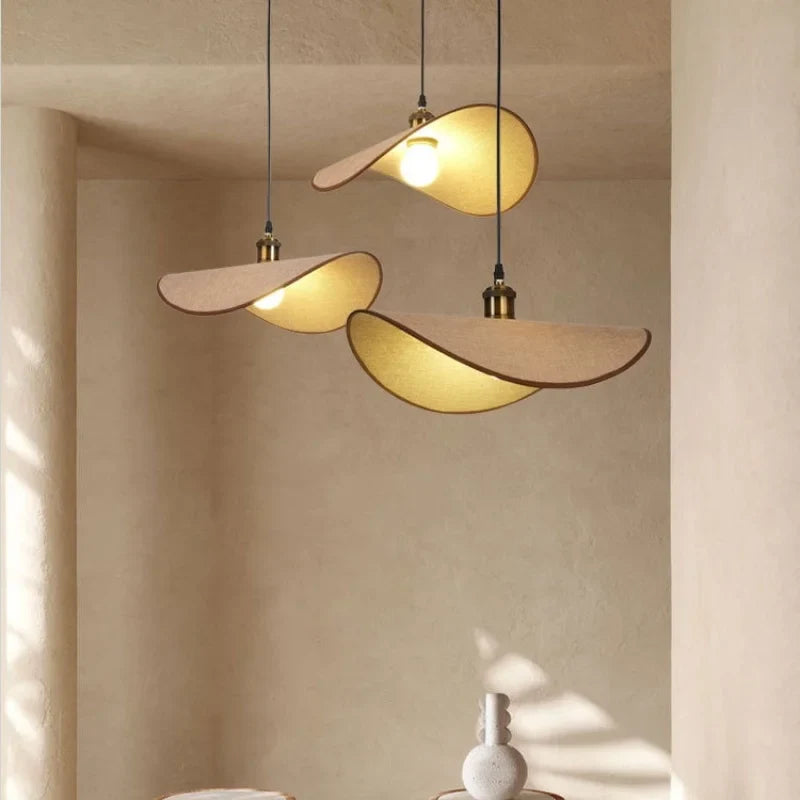 Afralia™ Hat Pendant Light: Retro Minimalist E27 LED Hanging Lamp for Dining Room