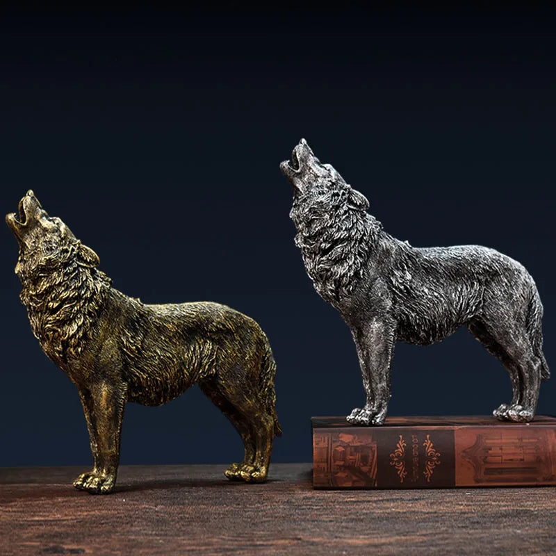 Afralia™ Wolf Lion Horse Resin Miniatures for Home Office Decor