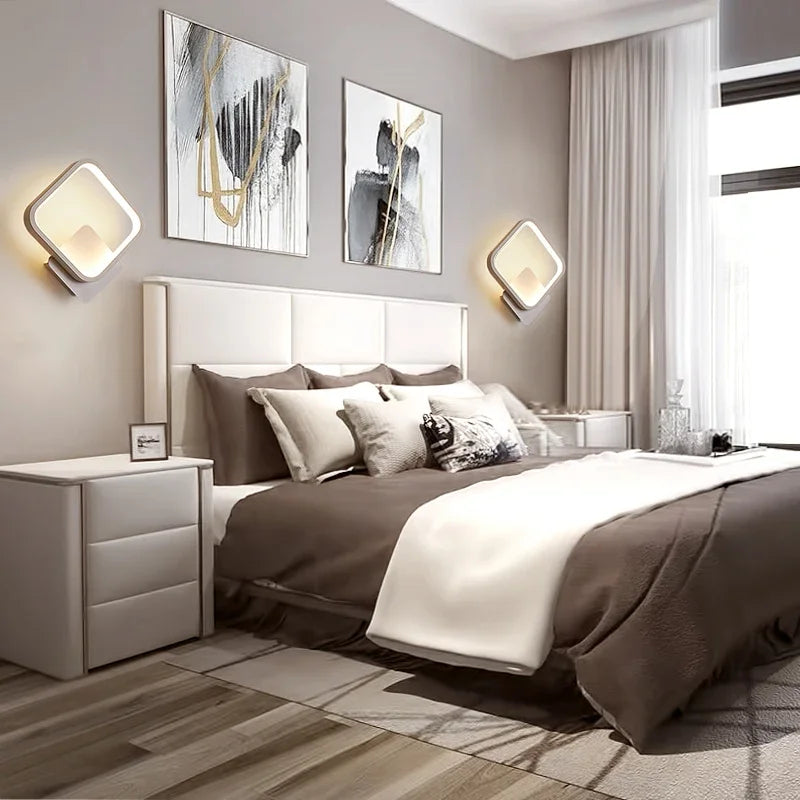 Afralia™ Modern LED Wall Lamp - Minimalist Creative Sconce for Bedroom and Living Room Decor