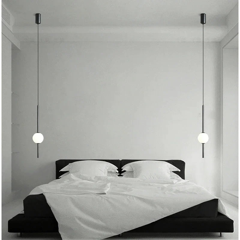 Afralia™ Gold Pendant Light, Modern 1-Light Ceiling Fixture for Bedroom and Living Room