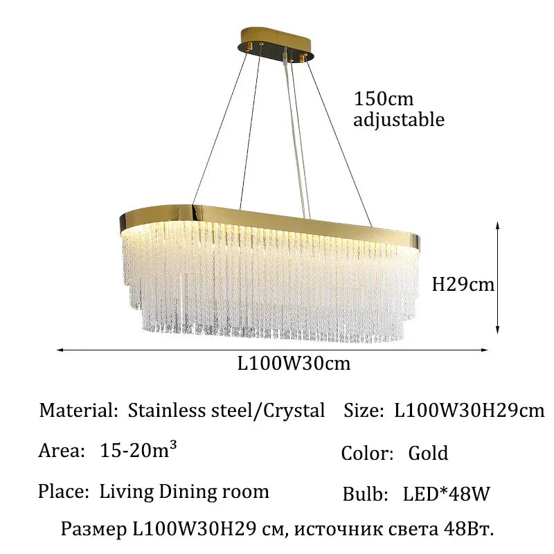 Afralia™ Crystal Modern Ceiling Chandelier Lights for Luxury Home Decorations