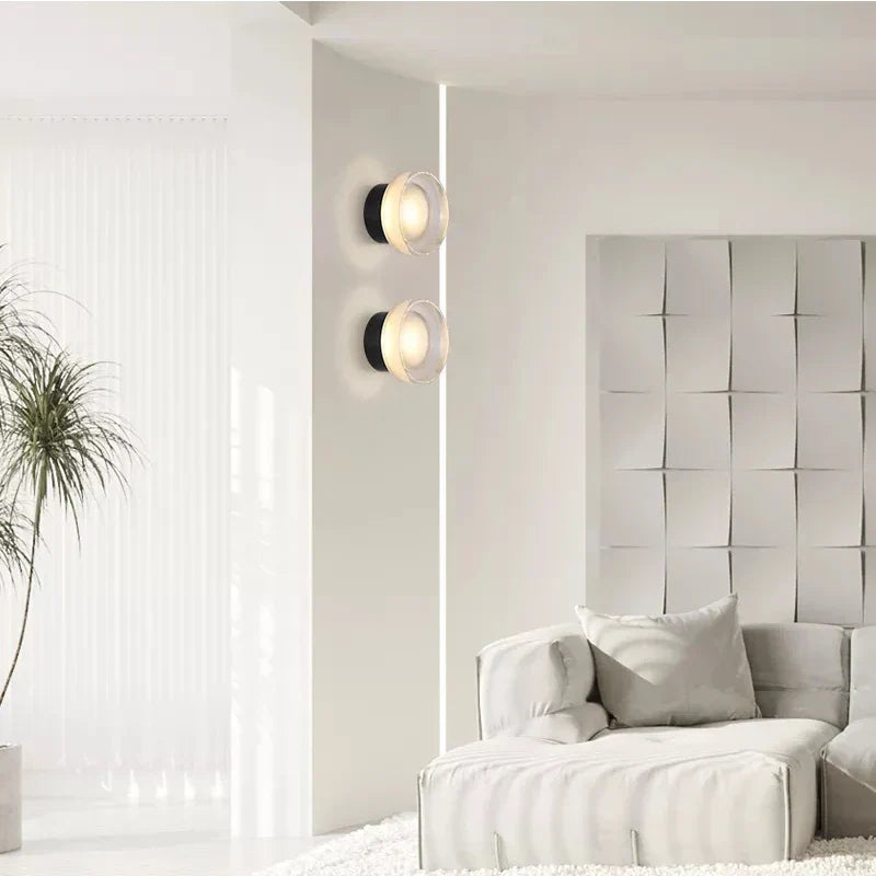 Afralia™ Nordic Acrylic Bedside Wall Lamp: Minimalist Bedroom Decorative Light