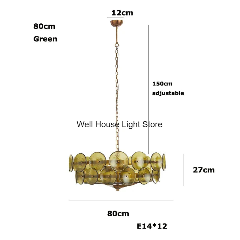 Afralia™ Crystal Pendant Light French Retro Design for Villa Bedroom Living Room