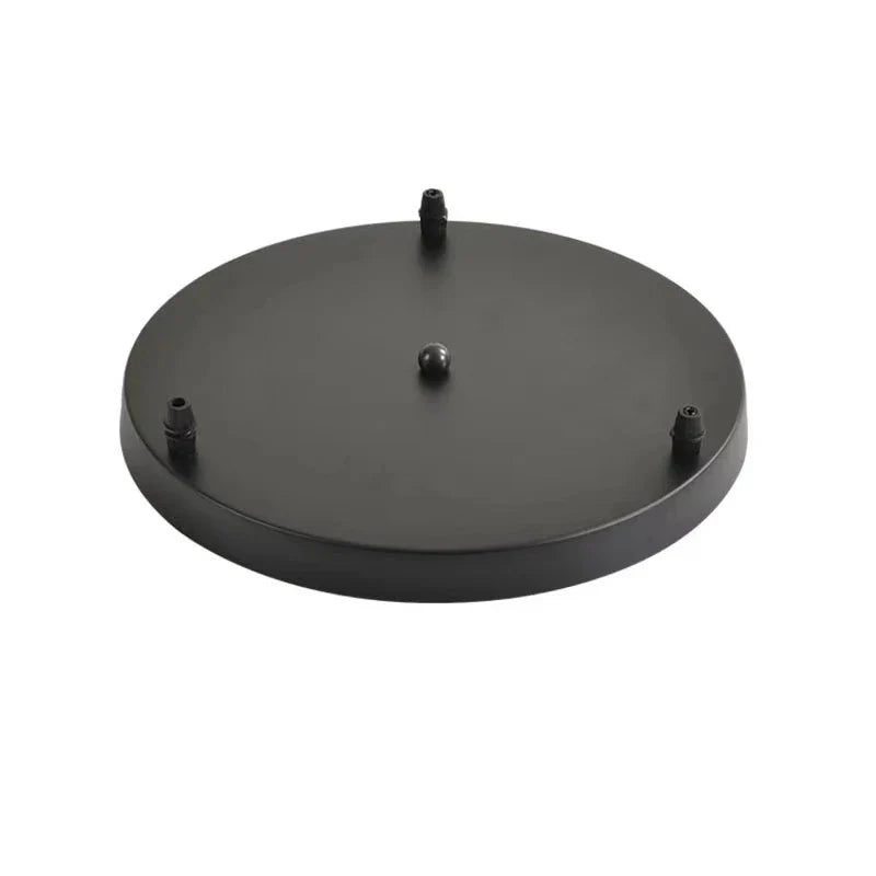 Afralia™ Brass/Silver Base Plate Lighting Accessories: Round/Rectangular Ceiling Canopy Lamps Chassis