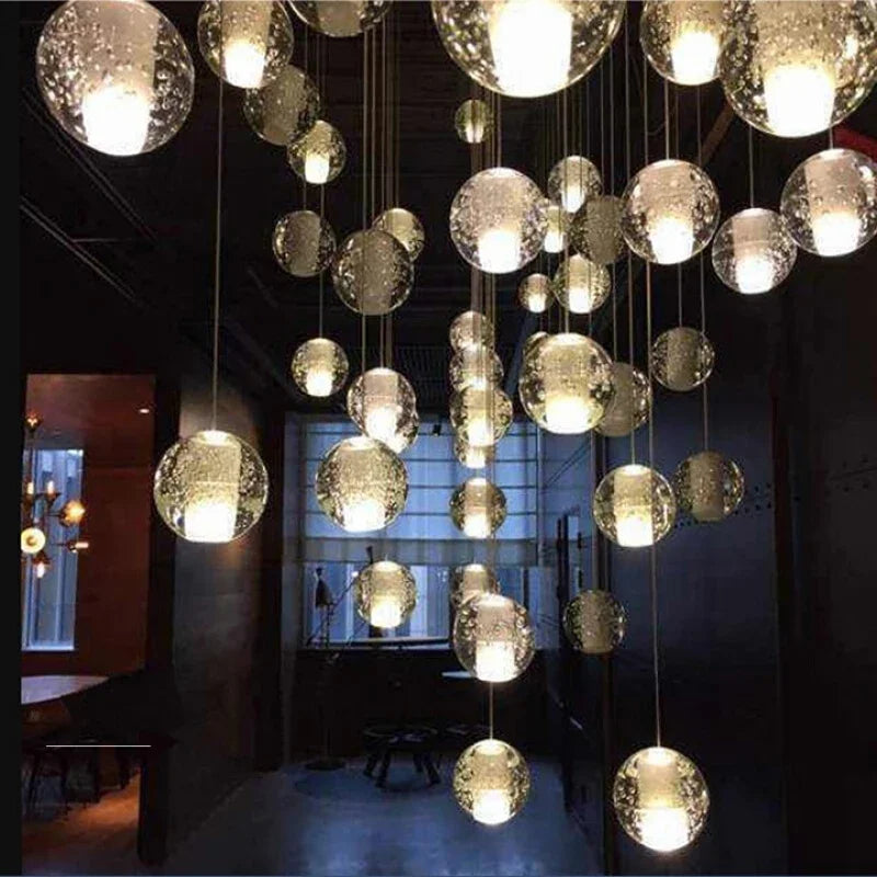 Afralia™ Crystal Pendant Lights for Living Room Hallway Dining Room Chandelier