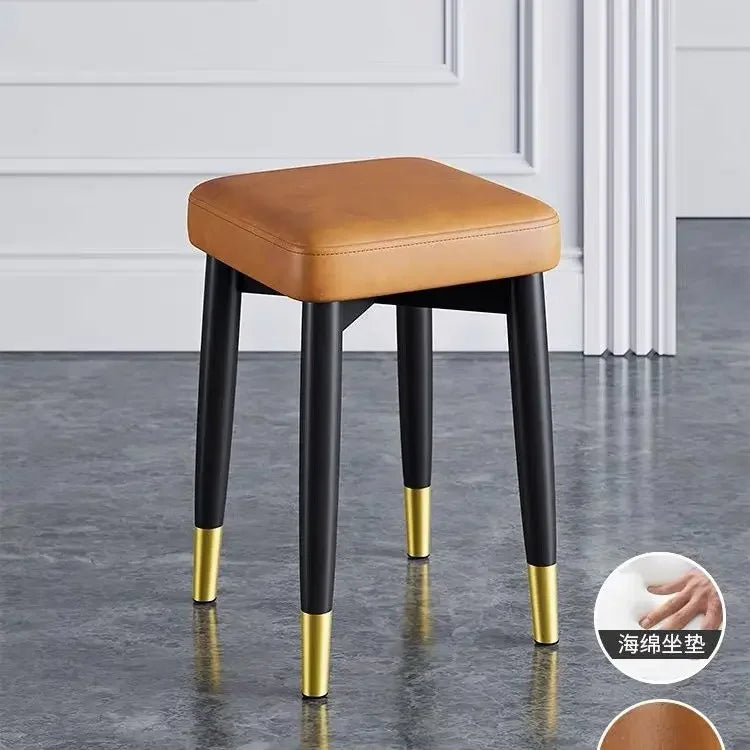 Afralia™ Low Square Stool Bench for Dining Kitchen Portable Table Furniture